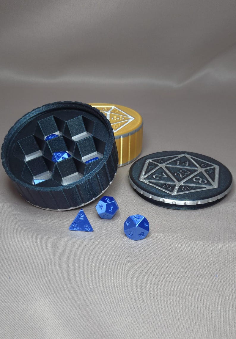 Imagination Forge Marked Down! Dice Case With Screw Top Lid: Embossed D20 Logo - Etsy