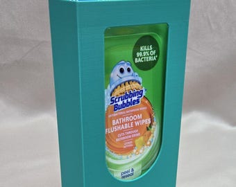 Distributeur de lingettes mural : organiseur de style rétro avec du ruban adhésif extraterrestre