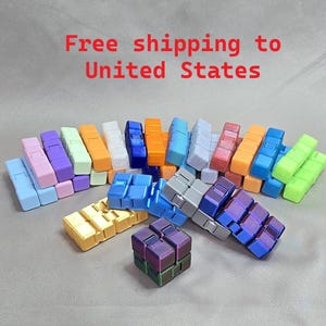 Infinity fidget cube multi-colored magic desk toy.  Great for ADHD, Autism, arthritis and boredom provides hours of relaxing sensory therapy