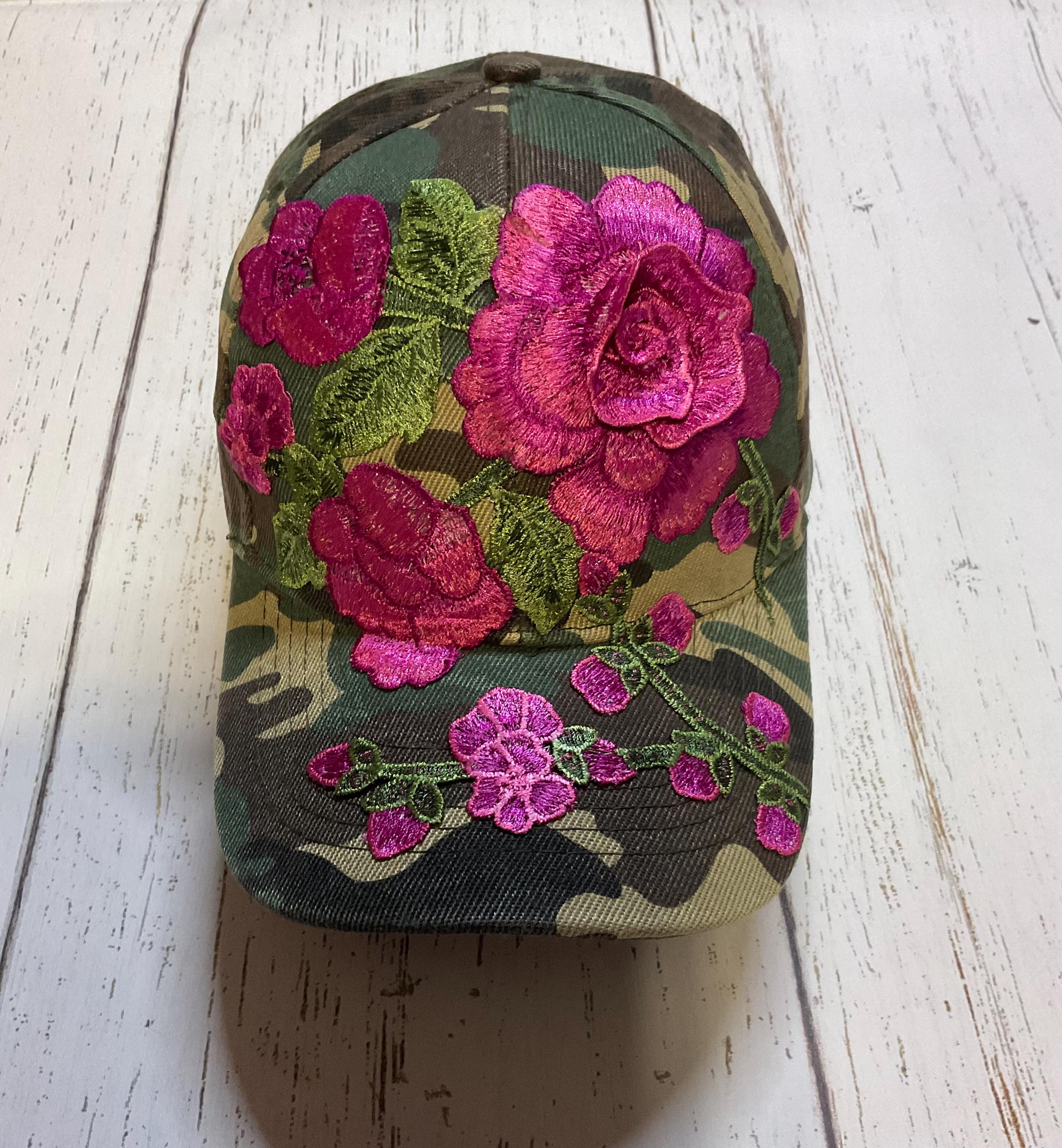 Flower 3D Lace Camouflage Hat, Women's Camo Cap - Etsy