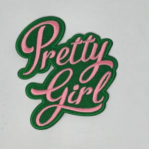 AKA Iron On Patch, AKA Embroidery Patch, Embroidery Patch, Custom Embroidery Patch, Pretty Girl Patch