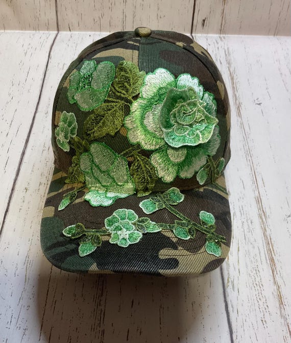 Flower 3D Lace Camouflage Hat, Women's Camo Cap - Etsy