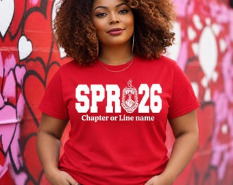 Custom Delta Sigma Theta Crossing Year T-Shirt, Personalized Chapter Line Name Greek Wear, Greek Life Gear