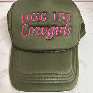Long Live Cowgirls Trucker Hat, Western trucker Hat, Cowgirl Trucker Hat, Rodeo Trucker Cap, Country Concert Hat, Women Trucker Hat, Hat