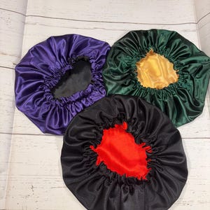 Reversible Satin Bonnet, Double Layered Satin Bonnet, Personalized Name or Logo Bonnet, Sleep Bonnet, Bonnet for Women, Custom Bonnet, Hair