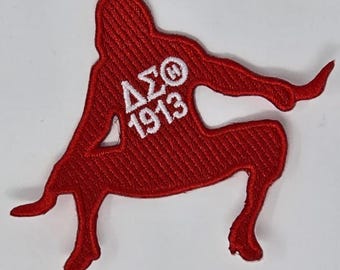Delta Sigma Theta Iron On Patch, Greek Elephant, 1913 Apparel