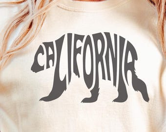 California Bear Shirt: Family Vacation Tee, Cali Native Style, California Shirt, Cali Shirt,  California Vacation, West Coast Shirt