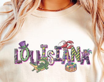 Mardi Gras Shirt: Louisiana Coquette Shirt, Women's Mardi Gras Shirt, Mardi Gras Shirt, Louisiana Shirt,