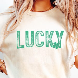 St Patrick&#39;s Day Lucky Shirt, Shamrock Shirt, Cute St Patty&#39;s Shirt, Women&#39;s St Patty&#39;s Shirt, Shamrock Tee, St Patrick&#39;s Day Tee,