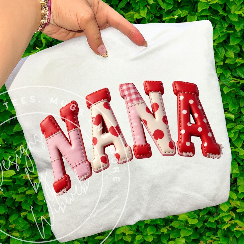 Valentine Nana PNG: Nana Shirt Sublimation Design (digital Download ...