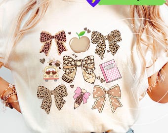 Diseño de camiseta de sublimación con estampado de leopardo para profesor (descarga digital)