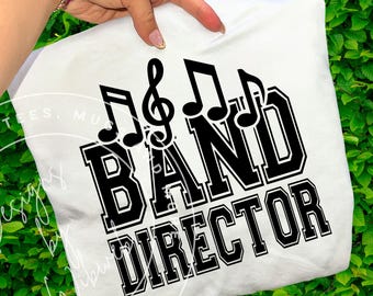 Band Director Svg: Marching Band Director Png Clipart Shirt Graphic (Digital Download)