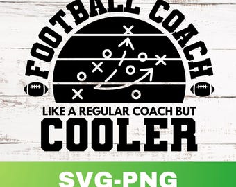Football Coach Svg: Football Coach Png Clipart Shirt Graphic Cut File (Digital Download)