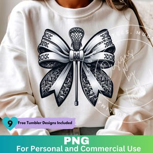 Lacrosse Coquette Bow Png, Lacrosse Mom Sublimation Design Clipart, Lacrosse Bow Mom Shirt Png, Digital Download