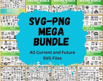Mega Sport SVG Cut File Bundle: Sports Svg Png Mega Bundle Clipart Sublimation Graphics (Digital Download)
