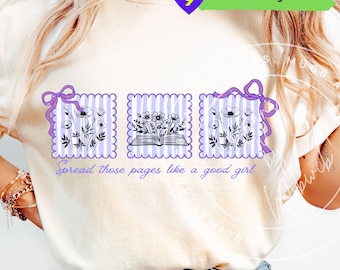 Smut Reading PNG: Spread Those Pages, Bookish Book Club Sublimation Design (Digital Download)