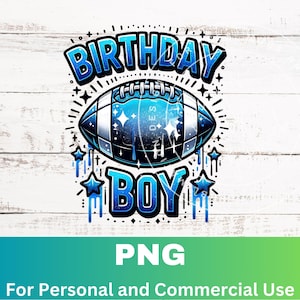 Football Birthday Boy Drip Sublimation PNG Design, Football Bday Sports PNG, Football  Drip Digital Download