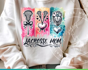 Lacrosse Mom PNG: Lacrosse Mama Shirt Sublimation Design (Digital Download)