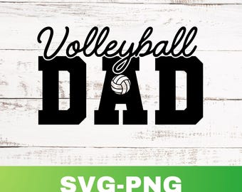 SVG Pai Jogador de Vôlei: Imagem PNG para Camiseta com Desenho de Pai Jogador de Vôlei (Download Digital)