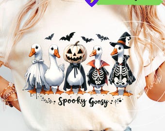 Spooky Goose PNG: Halloween Costume Sublimation Design (Digital Download