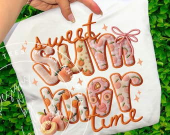 Perzik, png: zomerperziken shirt sublimatieontwerp (digitale download)