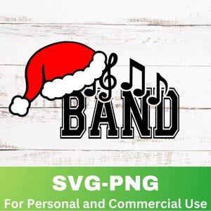 Christmas Band Svg, Marching Band Png, Band Clipart Graphic, Band Shirt Svg Digital Download