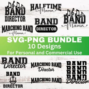 Band Svg Bundle, Marching Band Png, Band Clipart Graphic, Band Shirt Svg Digital Download