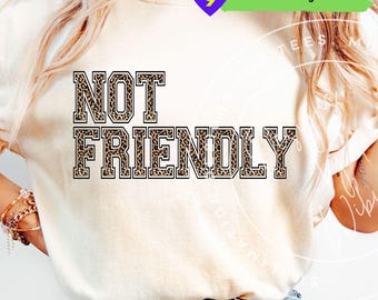 Camiseta sublimada con estampado de leopardo y frase sarcástica (descarga digital)