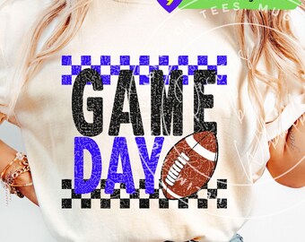 Game Day Football PNG: Distressed Game Day Shirt Design (Digital Download)