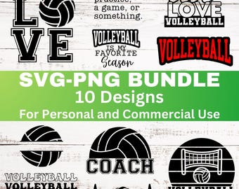 Strandvolleyball-Svg-Bundle: Strandvolleyball-Png-Bundle Clipart Shirt Grafik-Schnitt-Datei (digitaler Download)
