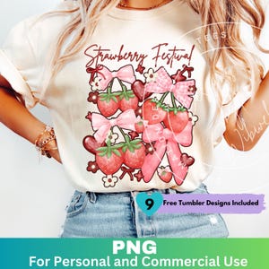 Strawberry Festival PNG, Strawberry Sublimation Design Instant Digital Download, Sweet Strawberry Graphics Summer Tshirt Design