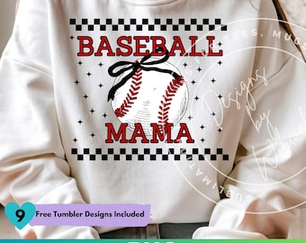 Retro Baseball Mama Png, Retro Checkered Baseball Mom Sublimation Design Clipart, Baseball Mom Shirt Png