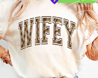 Wifey Png : Checkered Wife Shirt Sublimation Design (Digital Download)