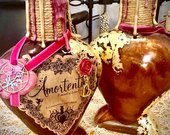 Poción de amor Amortentia / Regalo de San Valentín para brujas y magos, Botella de boticario mágico