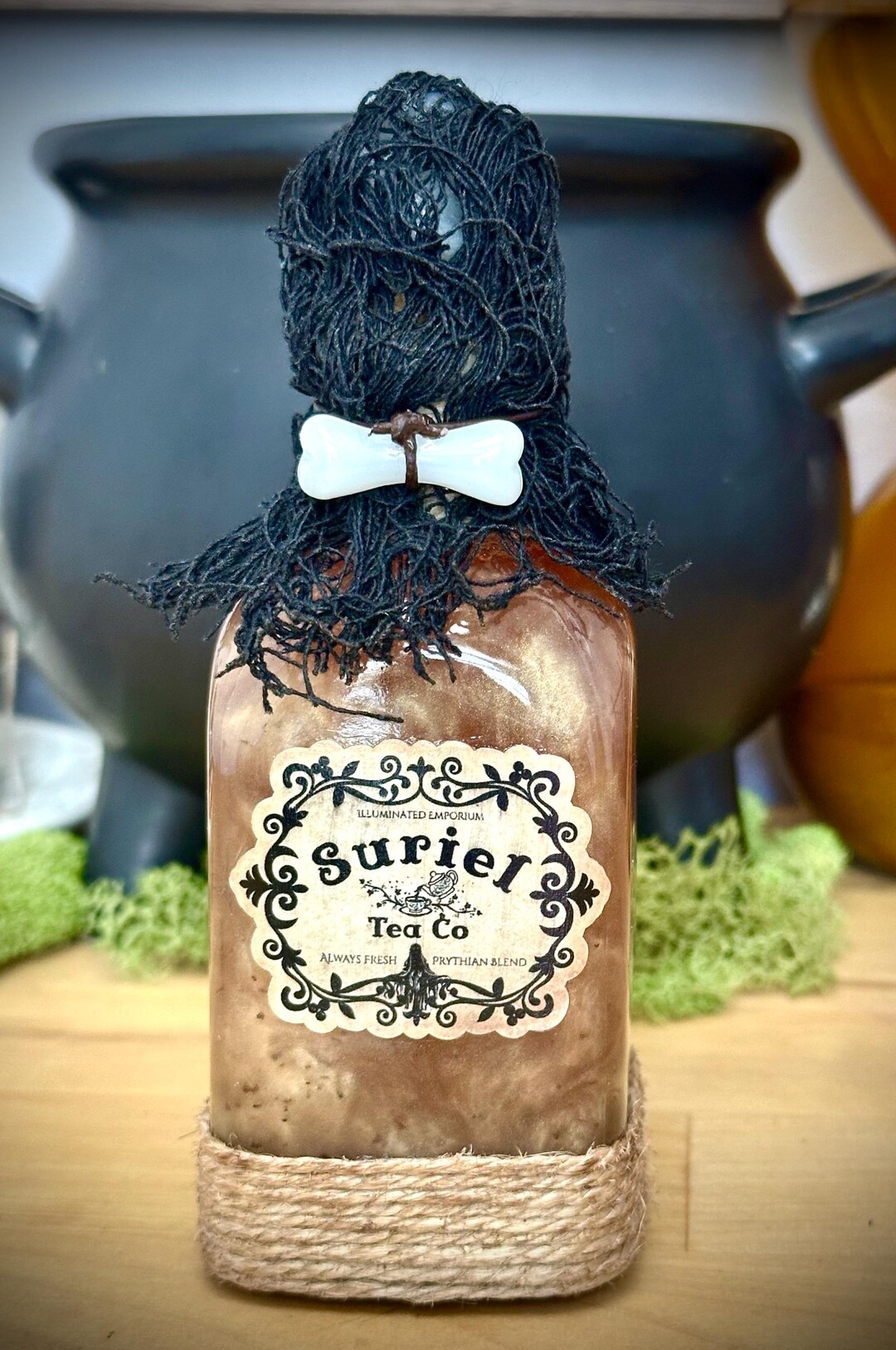 Suriel Tea Co. Decorative Potion Bottle | Fantasy Literature Decor ...