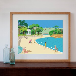 Balmoral Beach Modern Retro Art Print