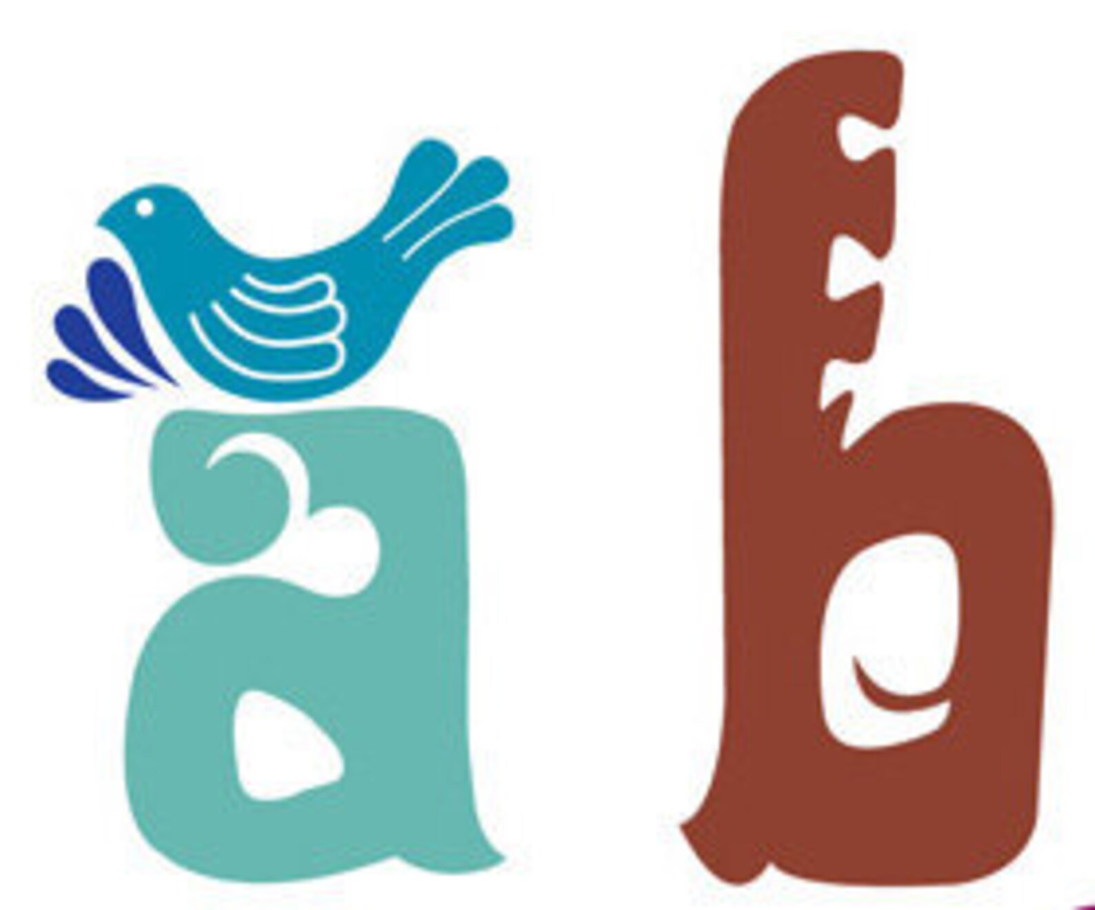 Stylised Lettering Hand Drawn Alphabet Poster ABC Folk Art Style - Etsy