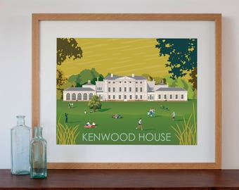 Kenwood House London Retro Style Art Print