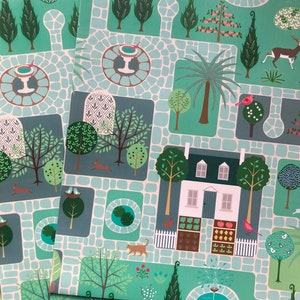 Wrapping Paper 5 sheets - Exotic Garden Design
