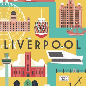 Liverpool City Art Print image 2