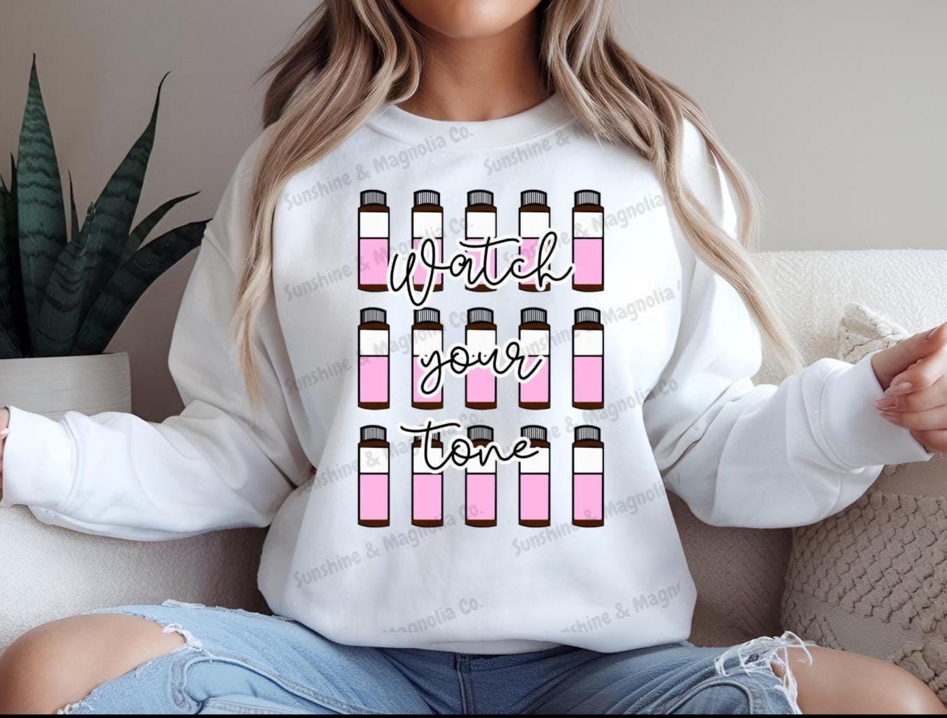 Tone on Tone Sweatshirt - Etsy
