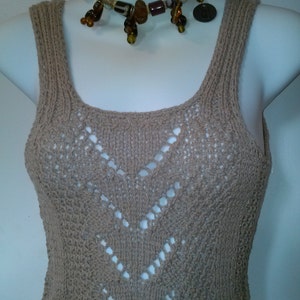 Hand Knitted Cocoa Collection Cropped Top