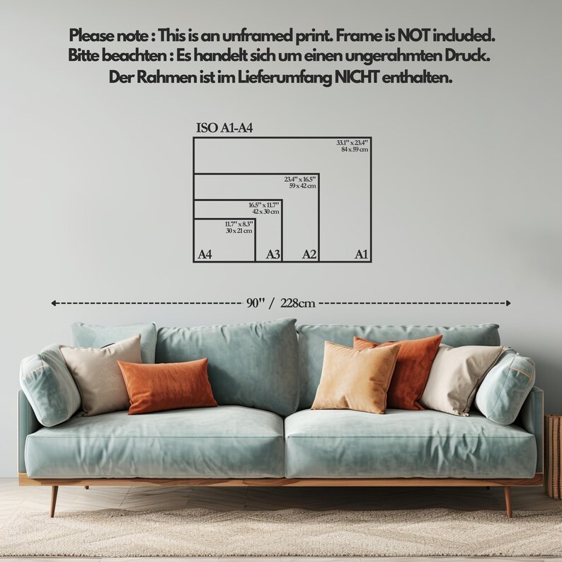 Wall Art Size Guide DIN A