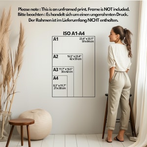 Wall Art Size Chart DIN A