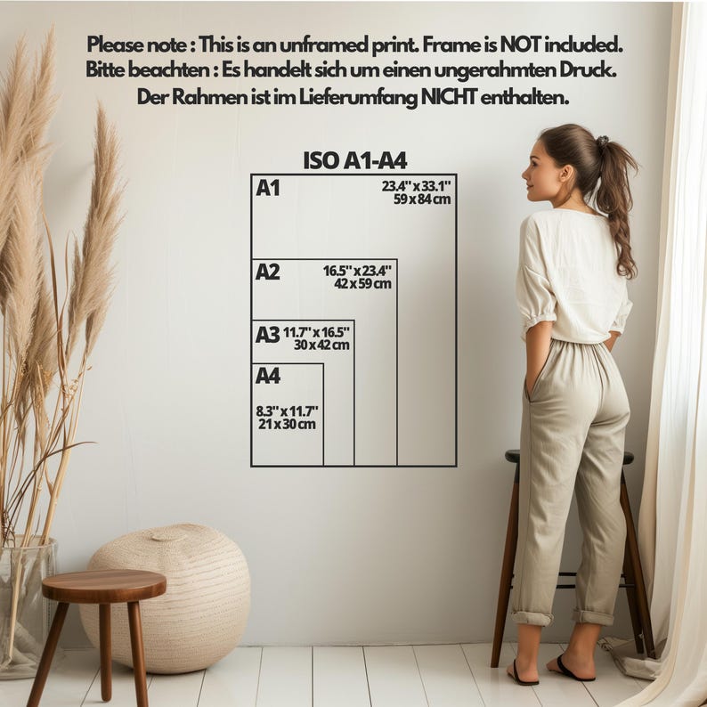 Wall Art Size Chart DIN A