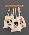Powerpuff Girls Tote Bag Cotton Canvas Bag Blossom Buttercup and Bubbles Christmas Gift Gift for Her GhoulPower Gift For Friends product logo