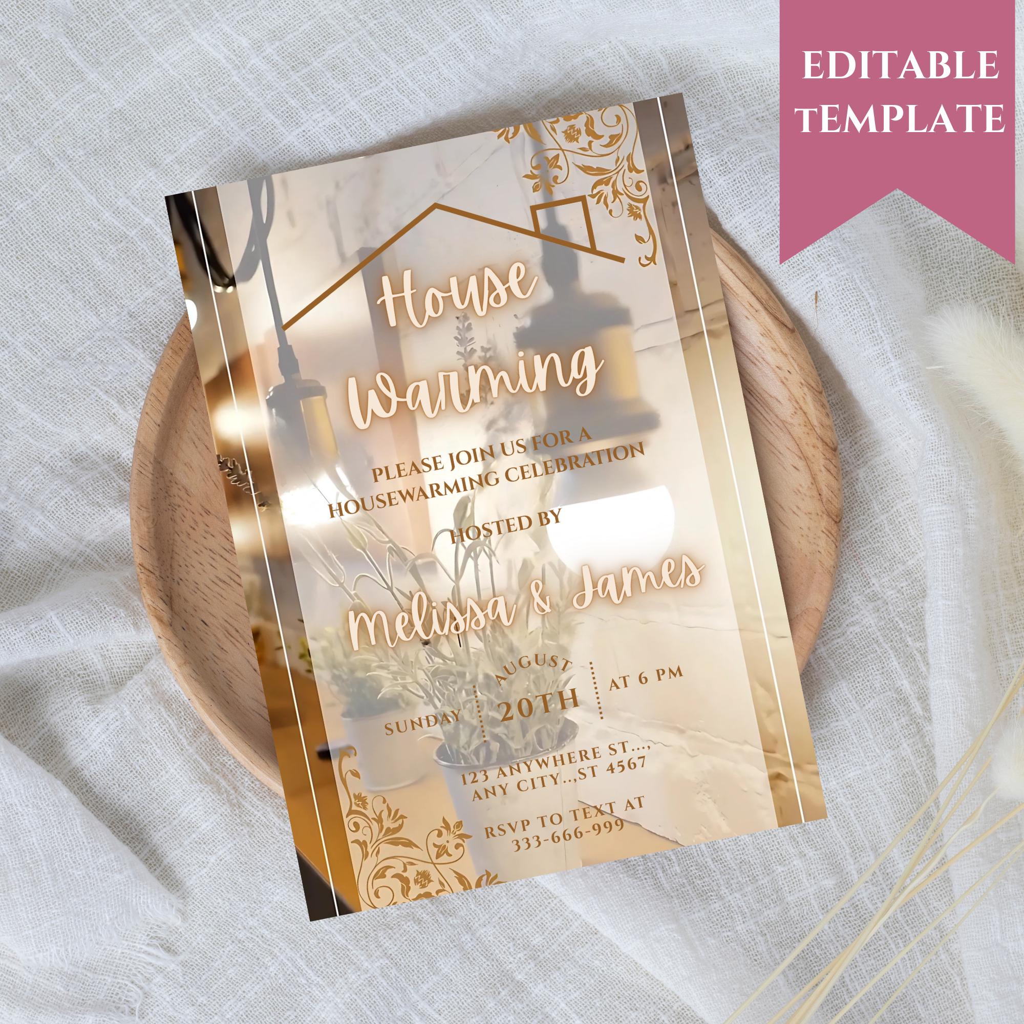 Digital Housewarming Party Invitation, Animated House Warming Invite ...