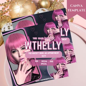Editable New Lash Clients Booking flyer, New bookings flyer, book now flyer, appointments, appointment flyer, Canva template