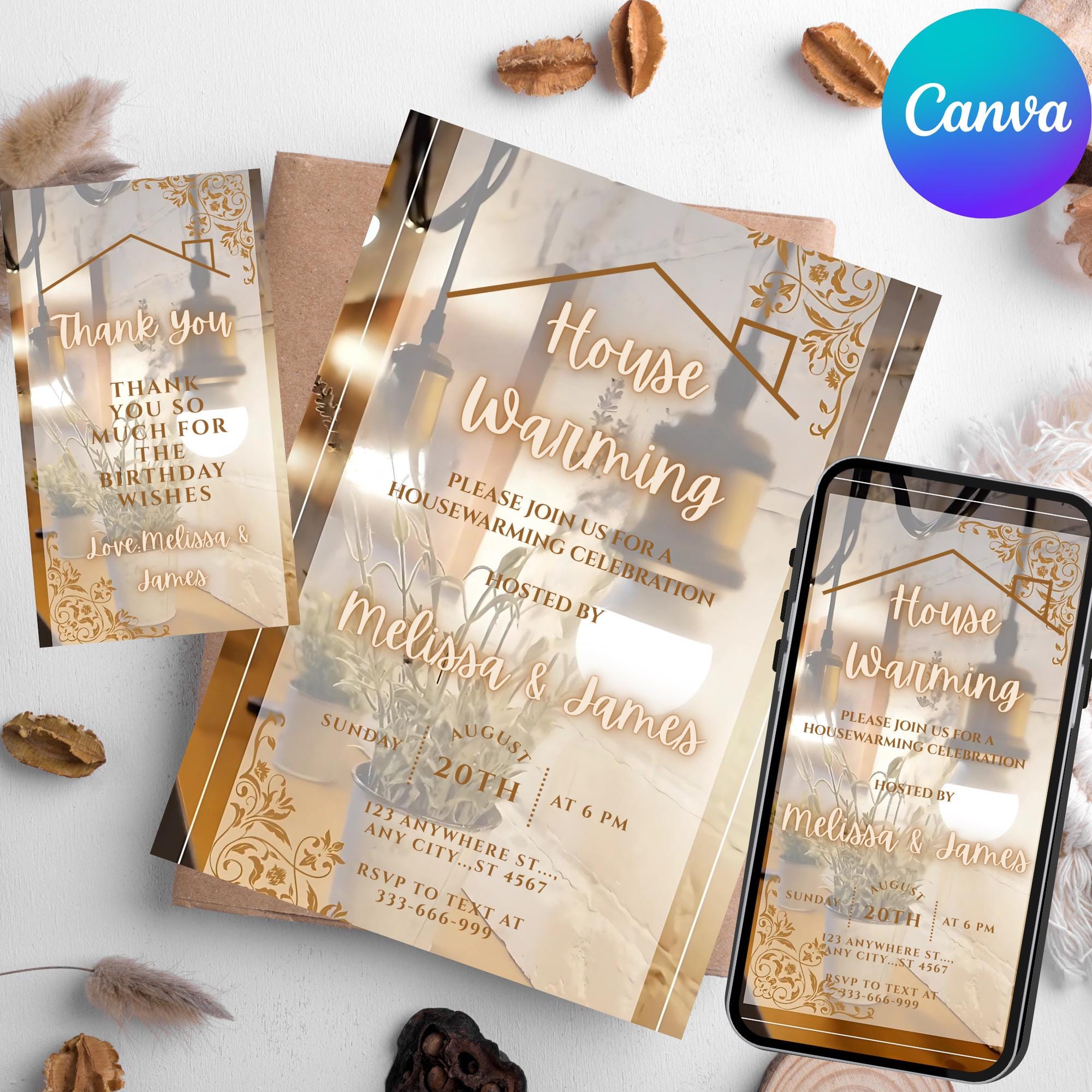 Digital Housewarming Party Invitation, Animated House Warming Invite ...
