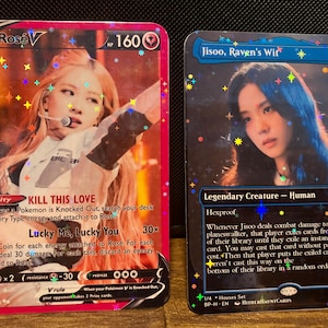 Cartes à collectionner Blackpink fabriquées par des fans -